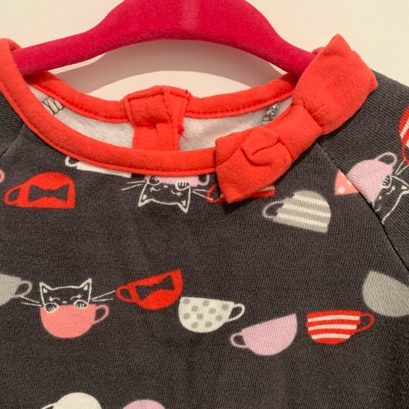 Gymboree dress with cats and mugs on it. Comes with bloomers. Size 12-18 months. - Picture 4 of 6